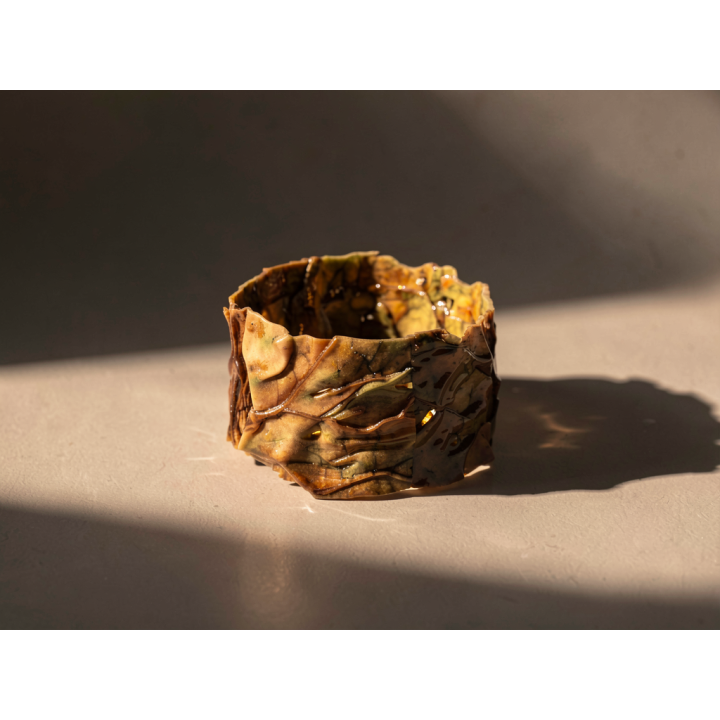 Bracelet FRIPER Feuille de Blettes Stabilisé Aimanté