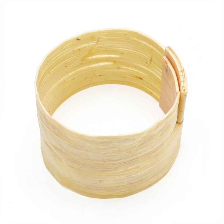 Bracelet PAPYRUS Manchette Blanc de Poireau Stabilisé Aimanté