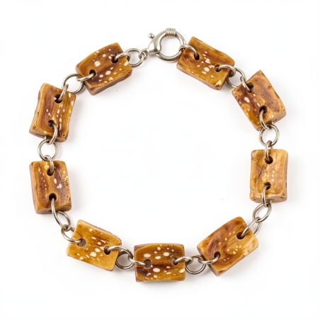 Bracelet PROTECTION DES ANCIENS Perle d'Ail Vieilli Stabilisé
