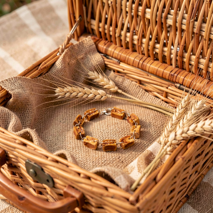 Bracelet PROTECTION DES ANCIENS Perle d'Ail Vieilli Stabilisé