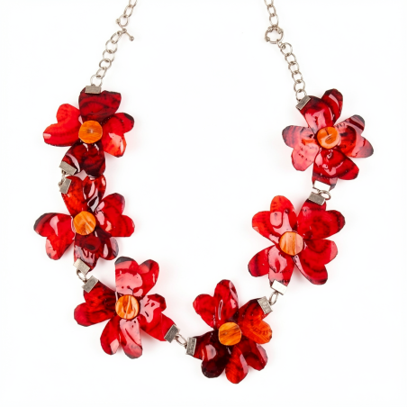 Collier KALINDA Collier en betteraves rouges et carottes orange stabilisés