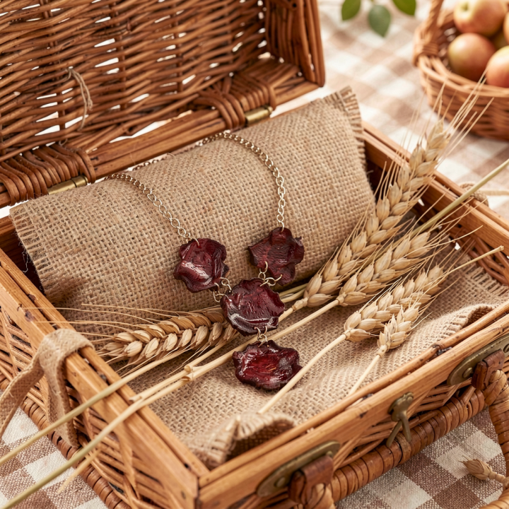 Collier Plongeant RACINE POURPRE Chips de betterave rouge Stabilisé