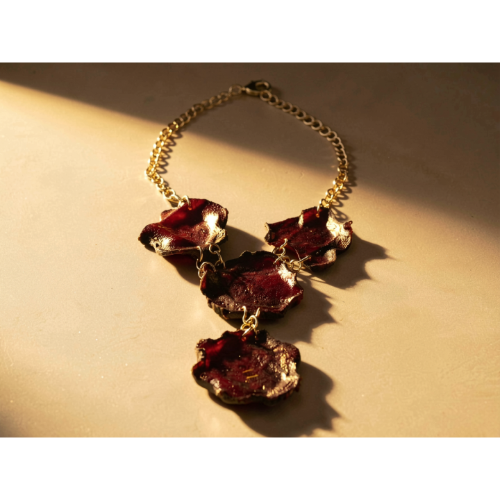 Collier Plongeant RACINE POURPRE Chips de betterave rouge Stabilisé