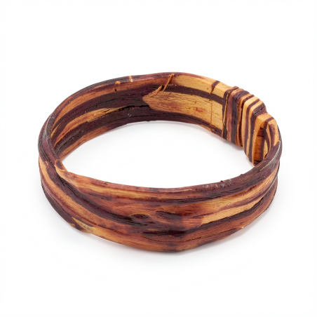 Collier Ras-de-cou NIRAYA Aimanté en Carotte bi couleurs Prune et jaune Stabilisé