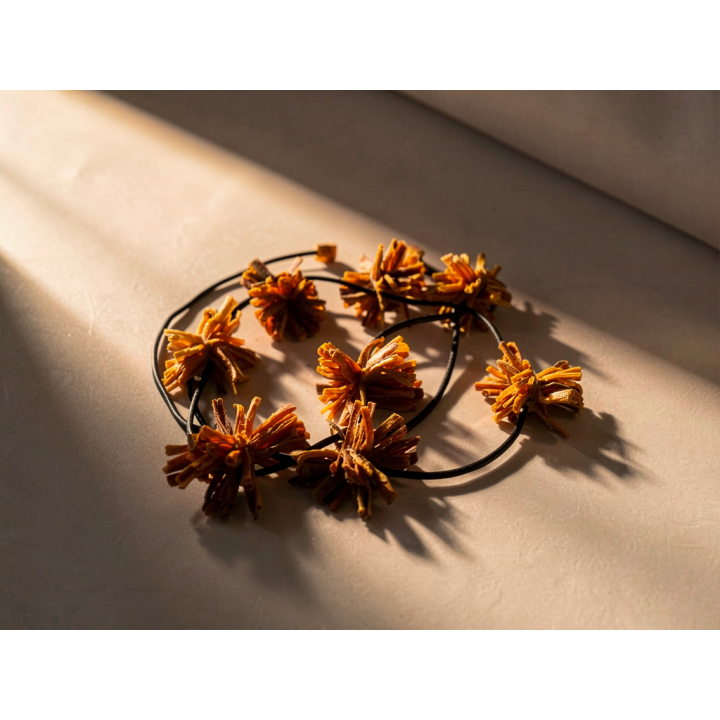 Trois en un AWENA Pompons de Carottes orange Stabilisés