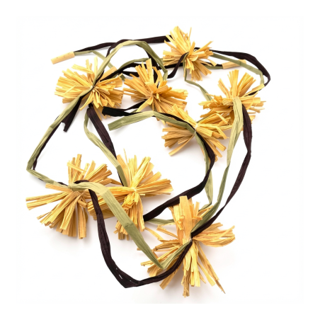 Trois en un SALASO Pompons en feuilles de Maïs Stabilisés