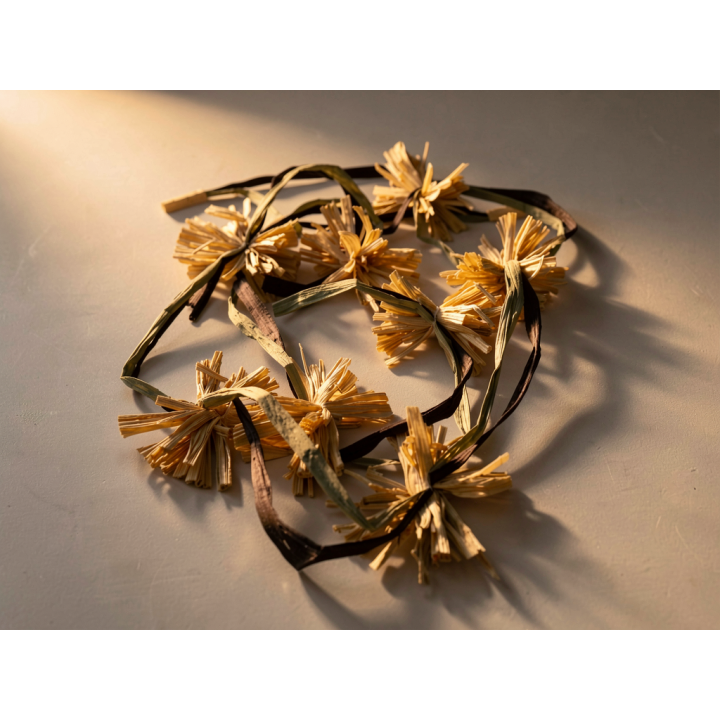 Trois en un SALASO Pompons en feuilles de Maïs Stabilisés