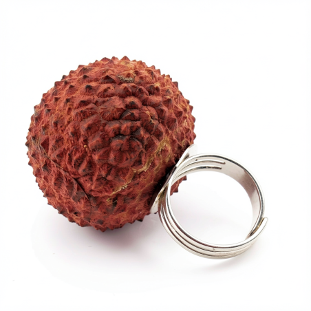 Bague YEMA Litchi Stabilisé