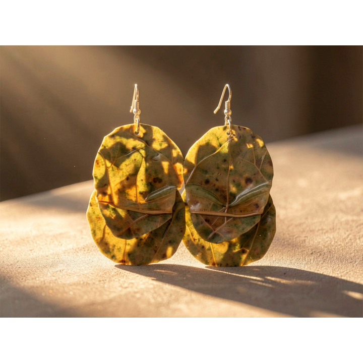 Boucle d'oreille CASSIAN Blette rondelles Stabilisé