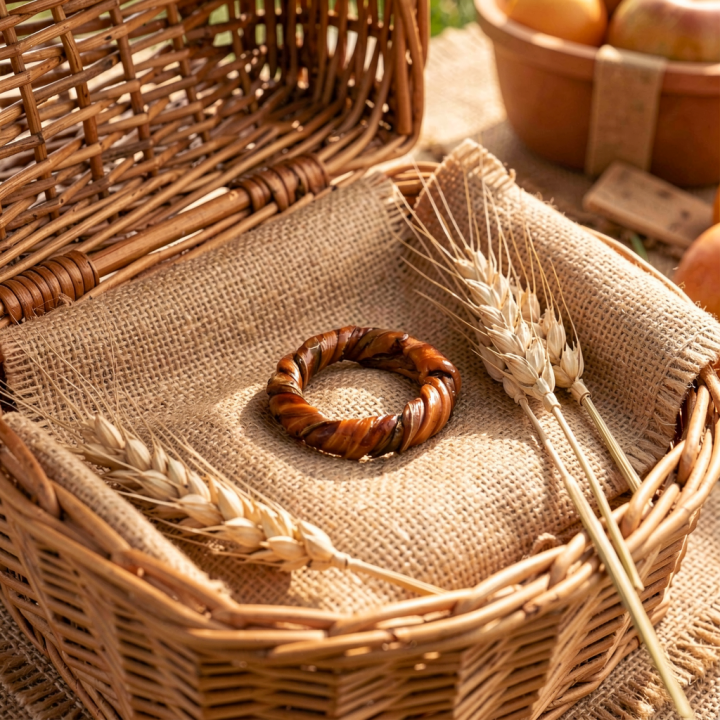 Bague EVIE Anneau torsadé de Carotte Vieilli Stabilisé