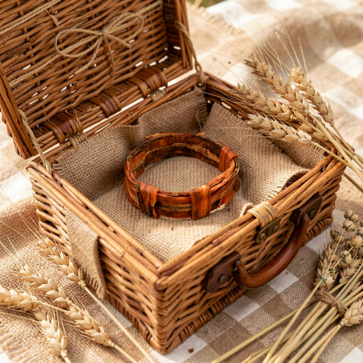 Bracelet ASKA Carottes oranges sable Vieilli Stabilisé Unisexe