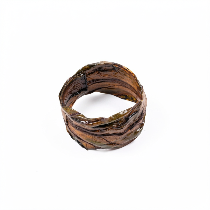Bracelet CATORI Manchette Feuille de Blette mélangés Stabilisé