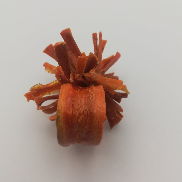 Bague Pompon toute Carotte Orange